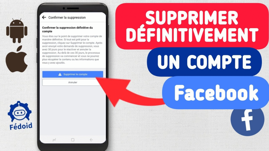 suprimer sont compt facebook